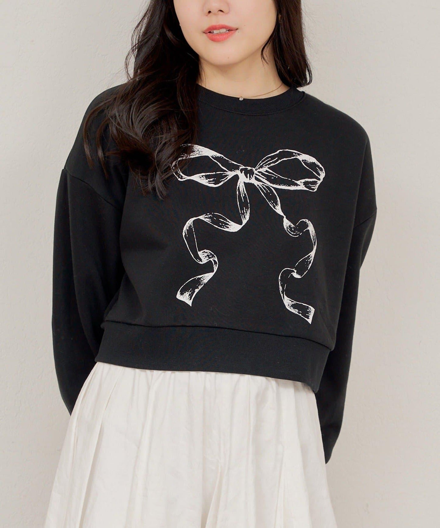 【RMAF】蝴蝶結印花短款衛衣