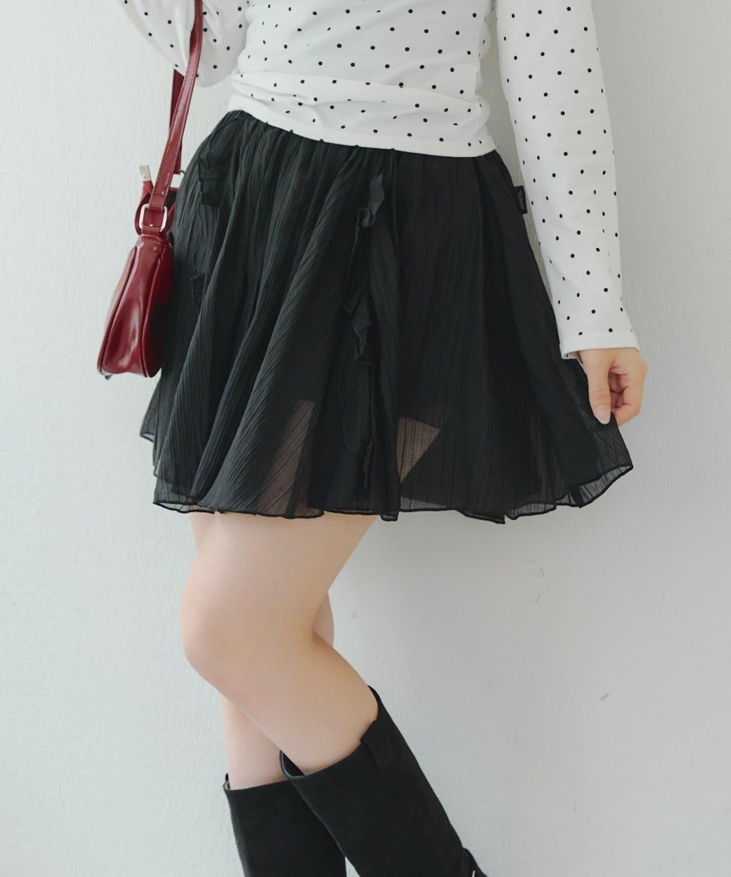 【RMAF】楊柳不規則下襬迷你裙