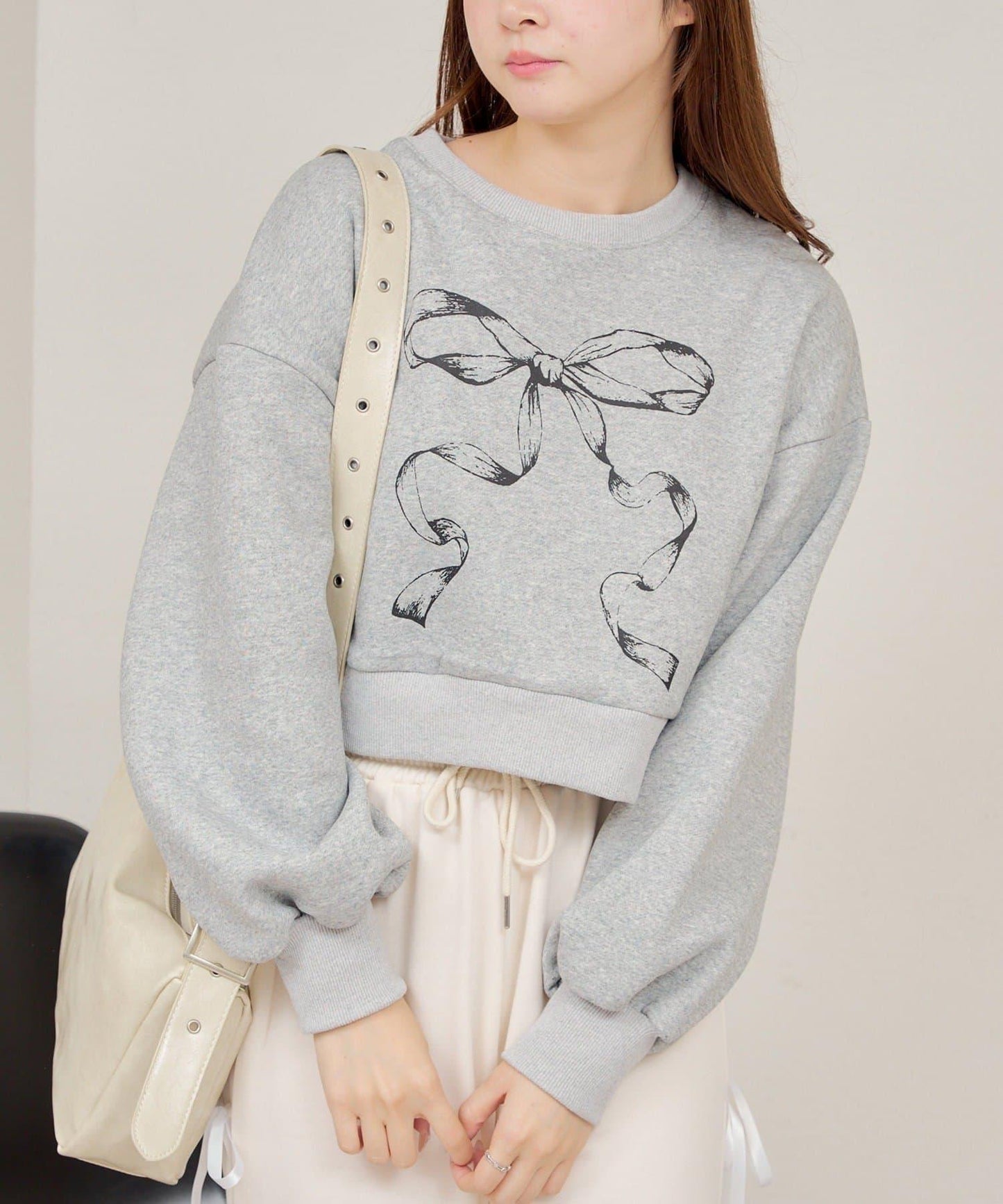 【RMAF】蝴蝶結印花短款衛衣