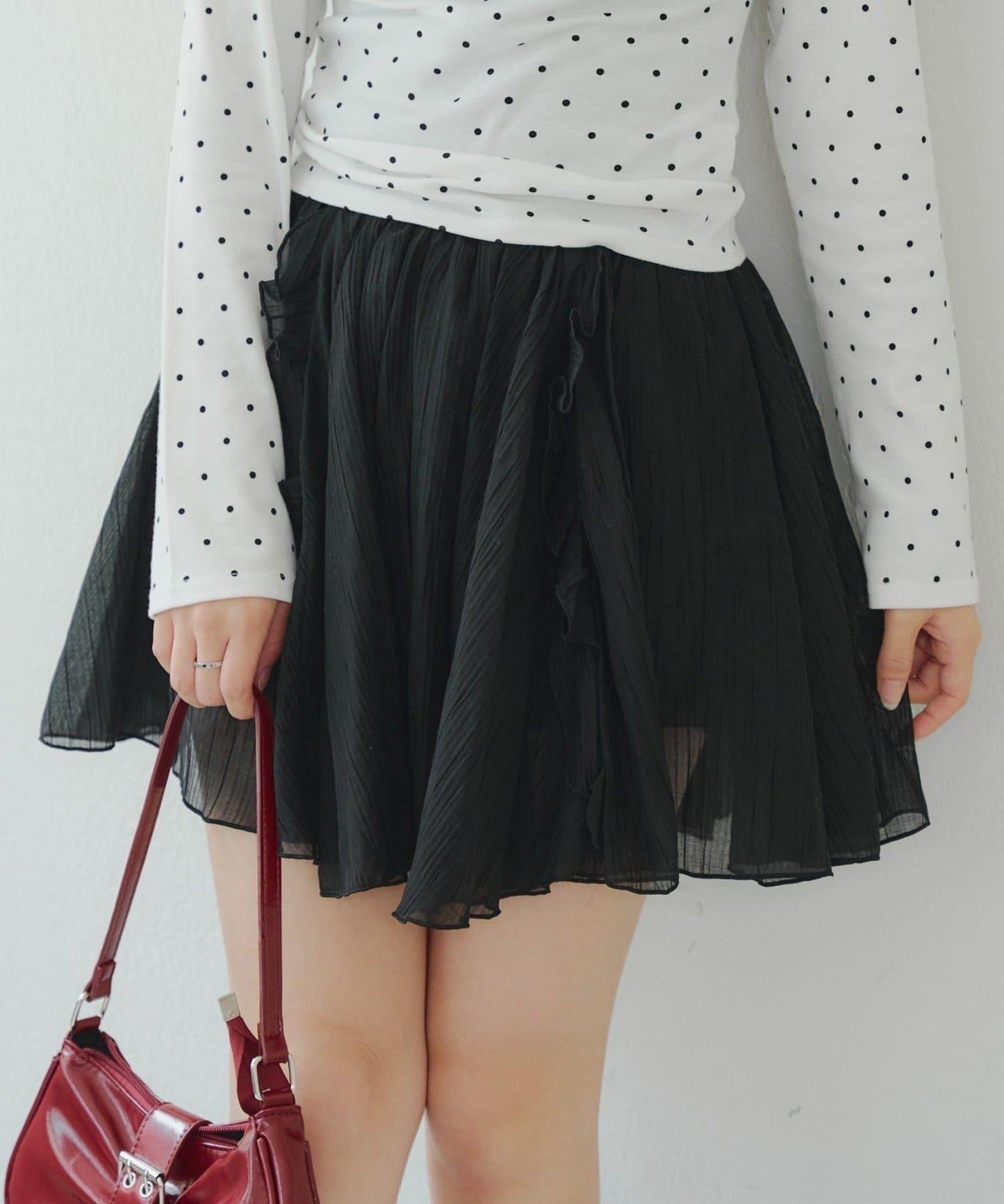 【RMAF】楊柳不規則下襬迷你裙