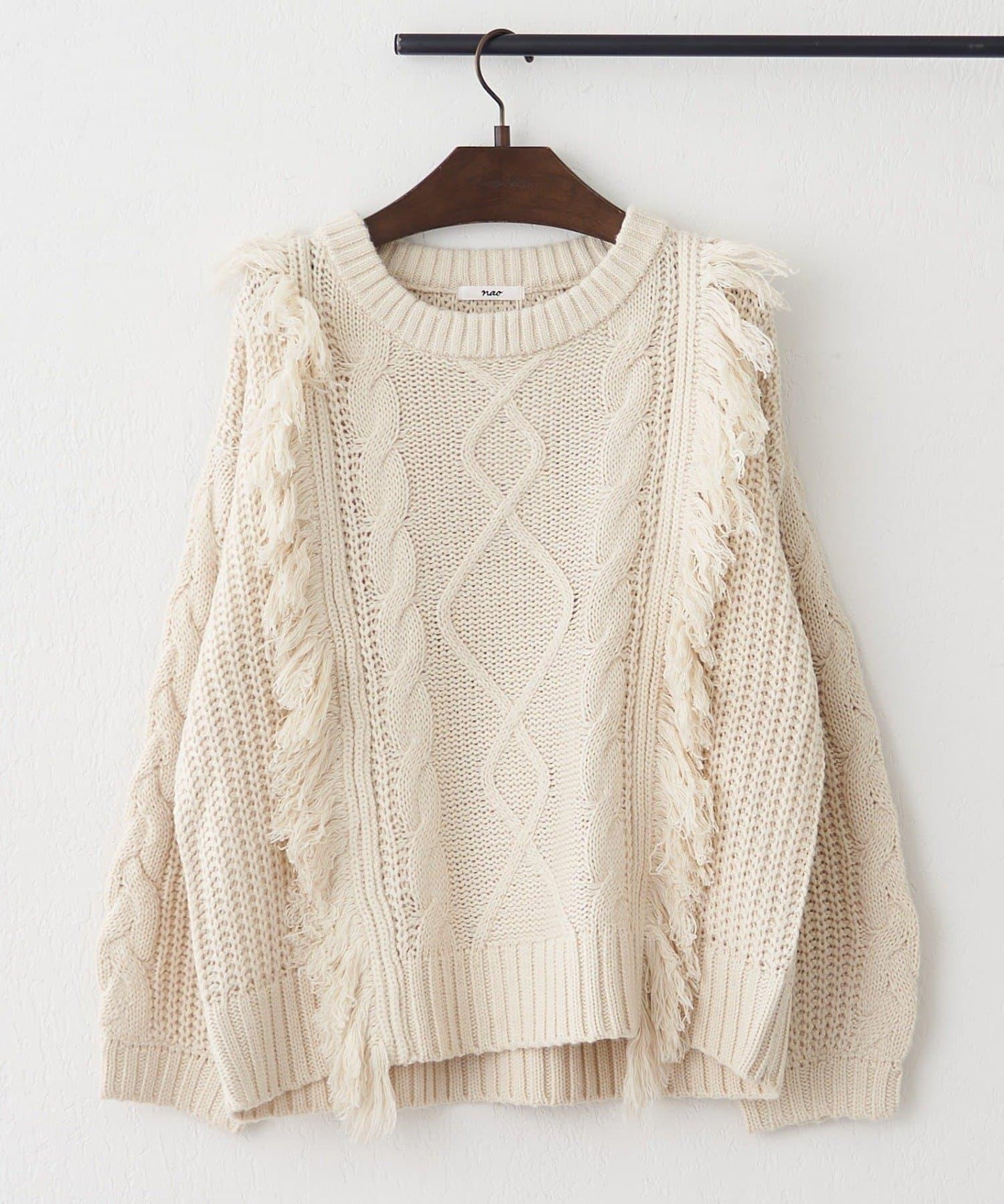 【NAO】流蘇編織針織套頭衫