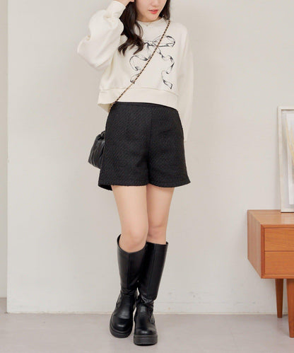 【RMAF】蝴蝶結印花短款衛衣