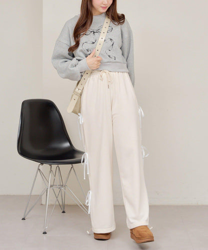 【RMAF】蝴蝶結印花短款衛衣