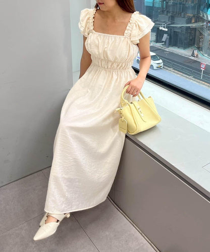 【RMAF】褶皺荷葉邊收腰連衣裙