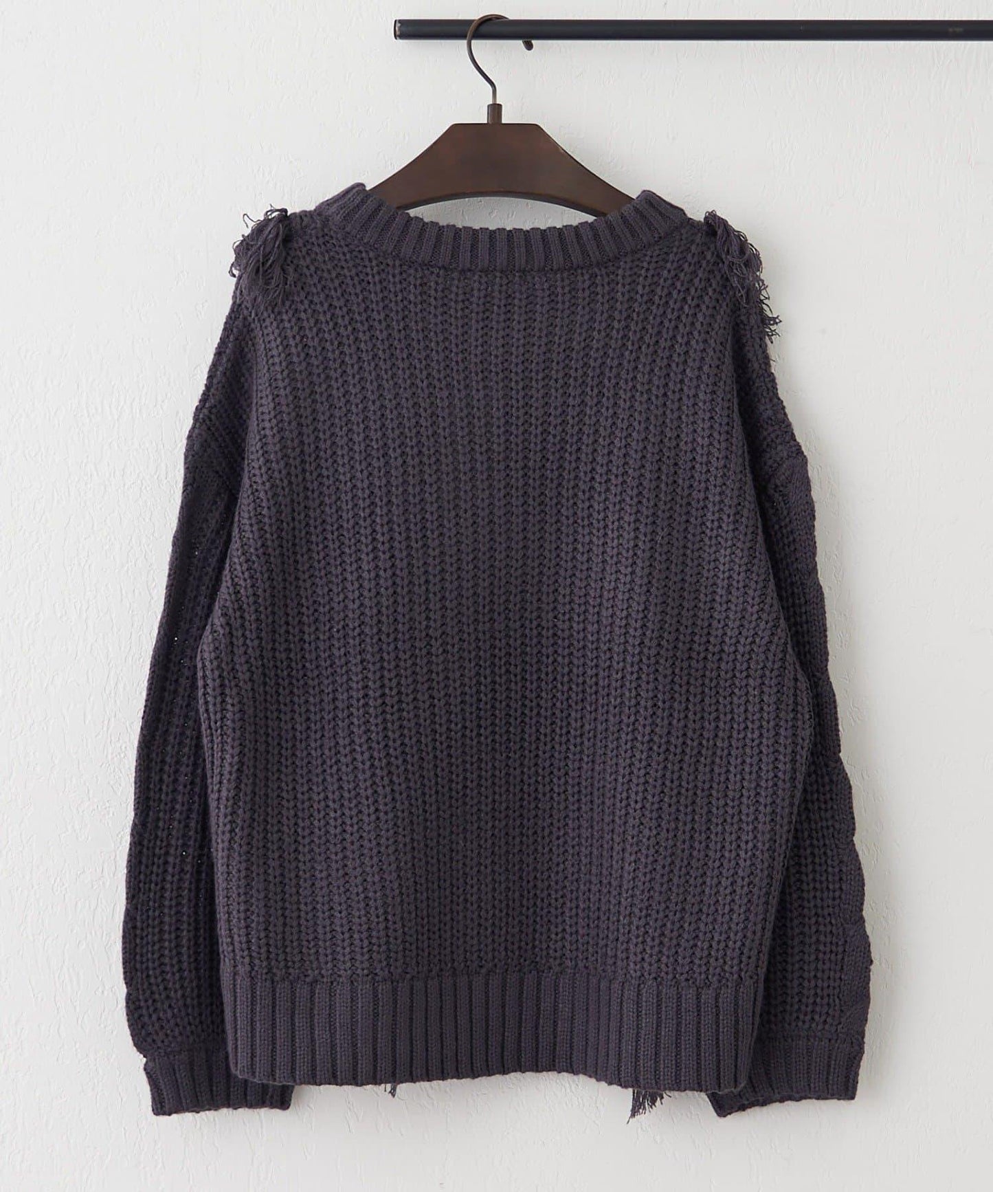 【NAO】流蘇編織針織套頭衫