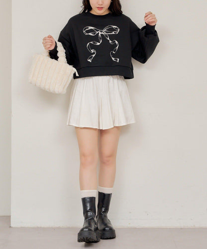 【RMAF】蝴蝶結印花短款衛衣