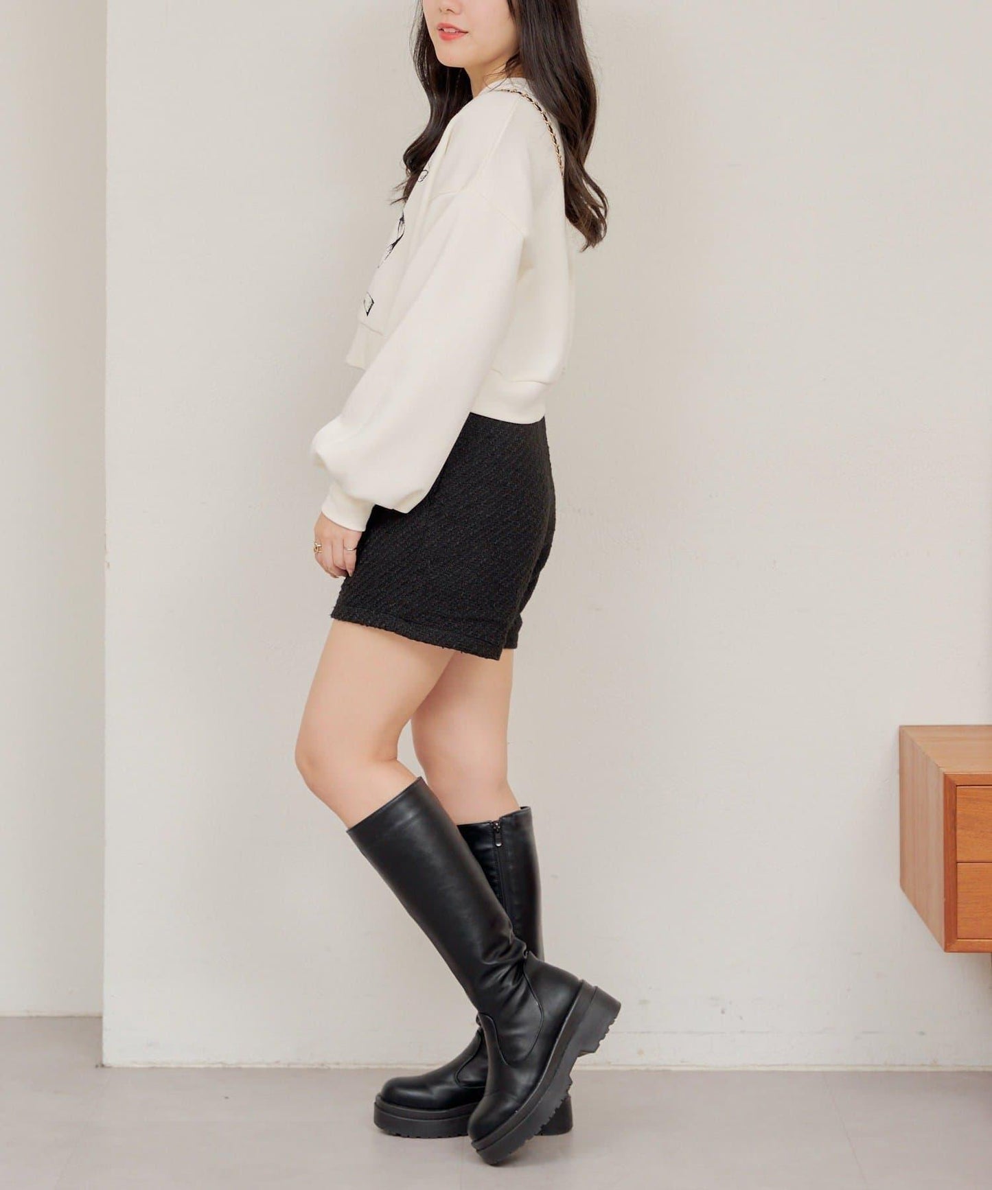 【RMAF】蝴蝶結印花短款衛衣