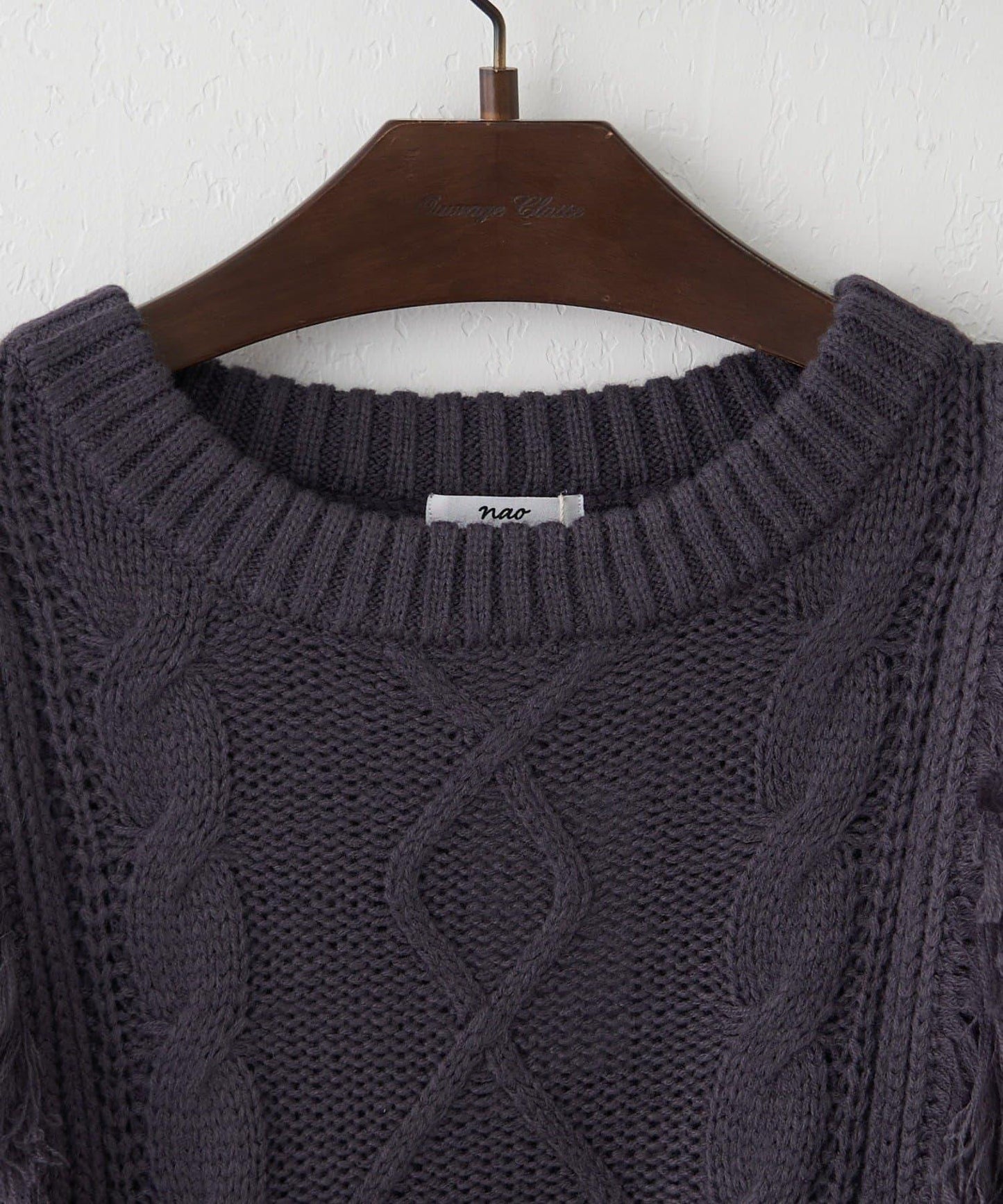 【NAO】流蘇編織針織套頭衫