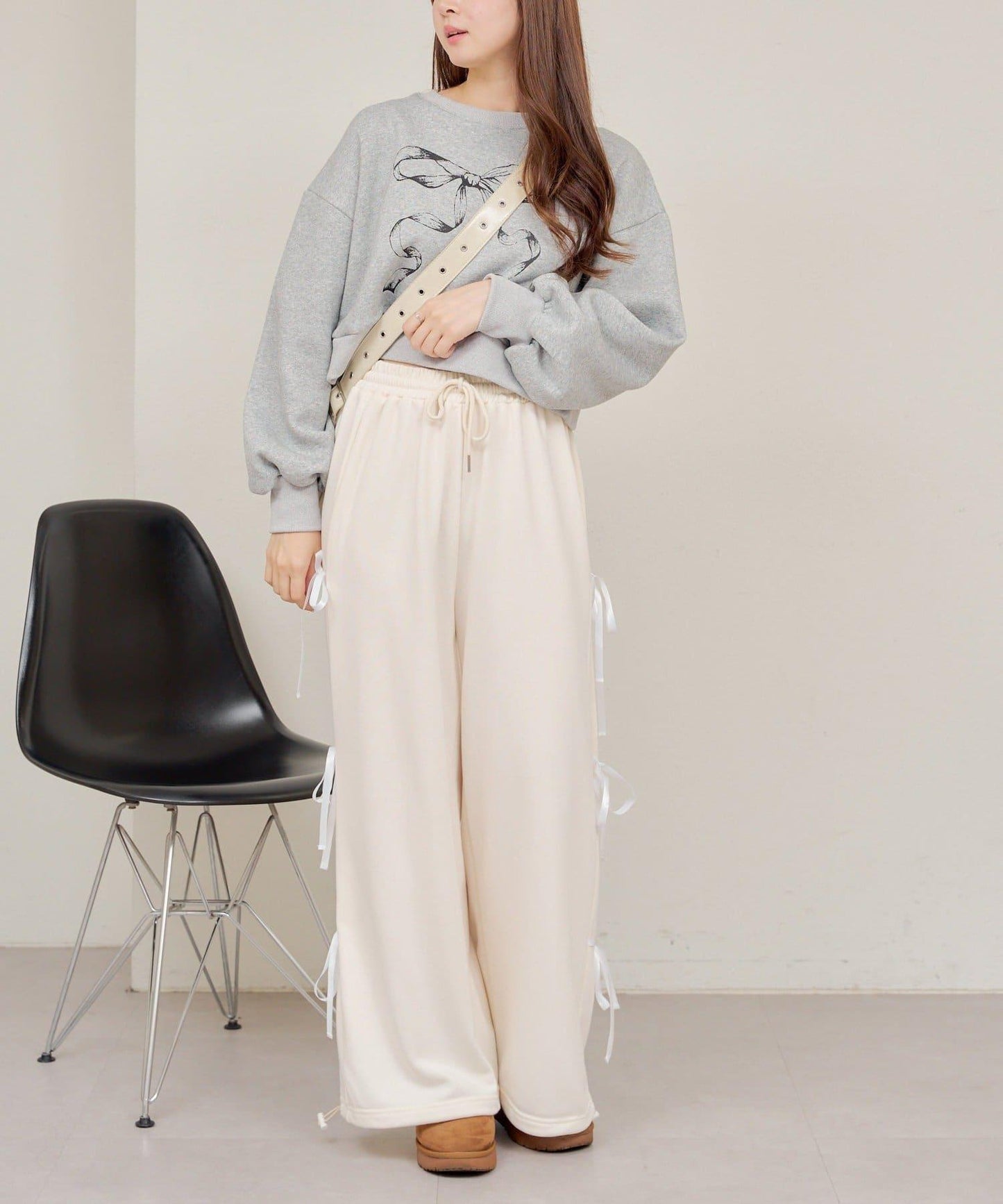 【RMAF】蝴蝶結印花短款衛衣