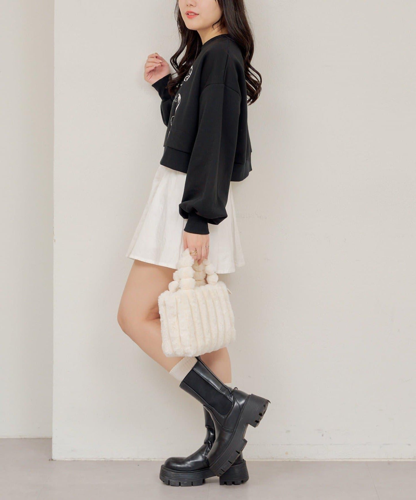 【RMAF】蝴蝶結印花短款衛衣