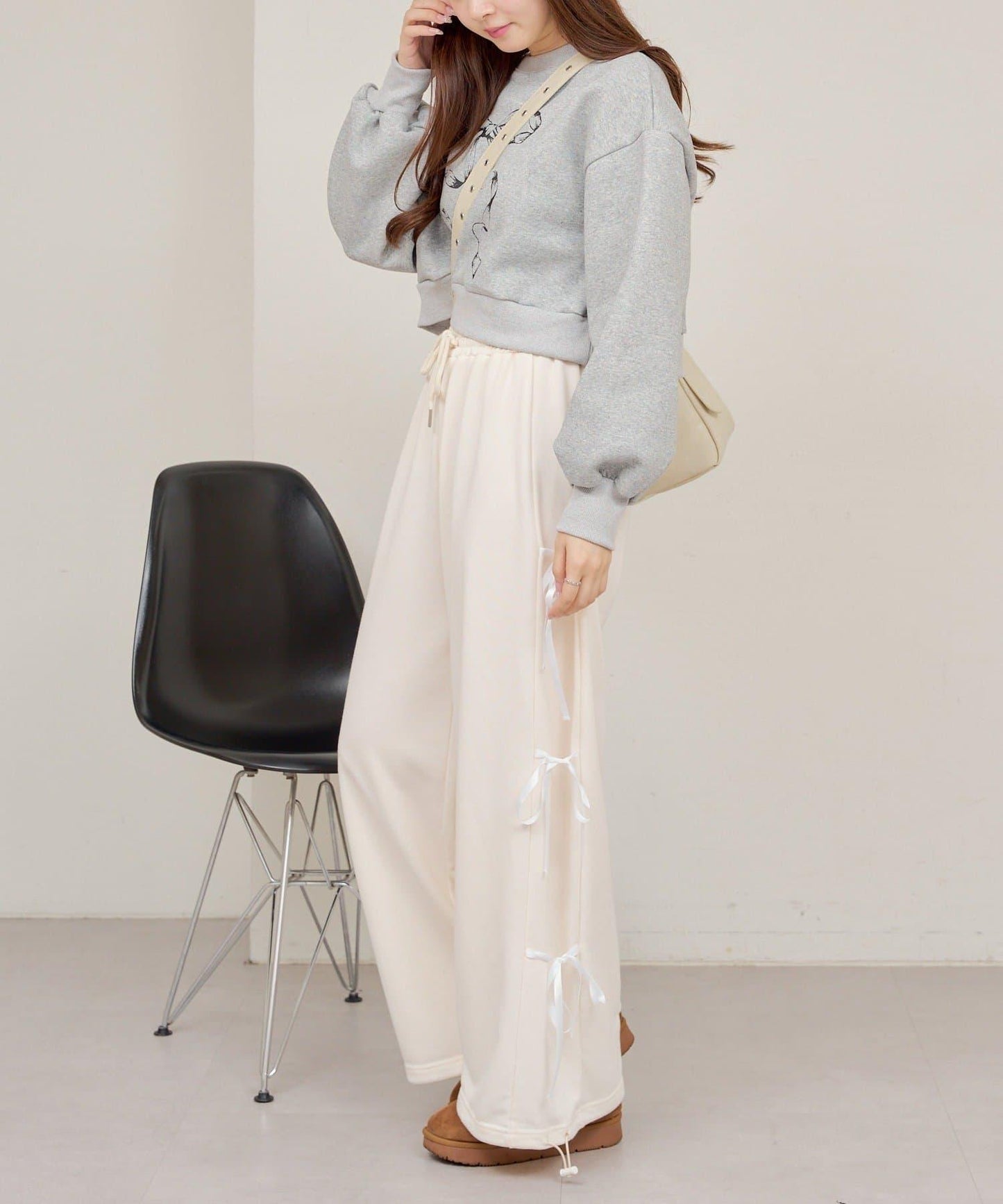 【RMAF】蝴蝶結印花短款衛衣