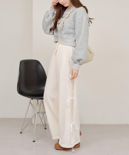 【RMAF】蝴蝶結印花短款衛衣