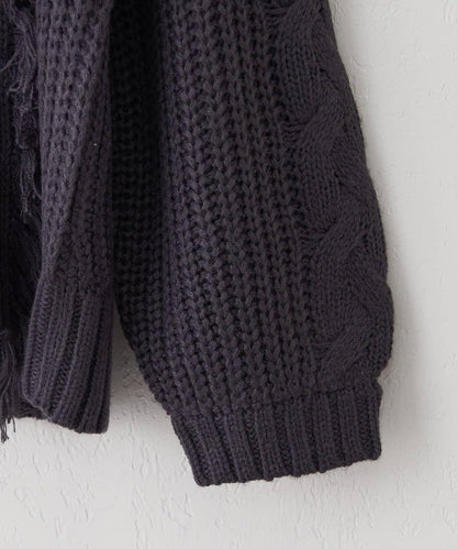 【NAO】流蘇編織針織套頭衫