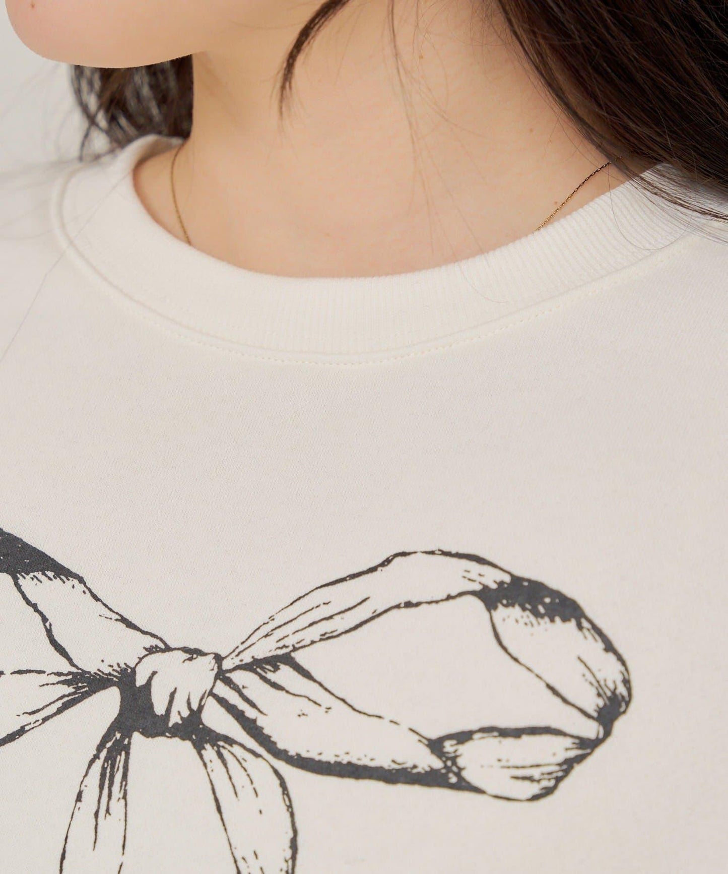 【RMAF】蝴蝶結印花短款衛衣