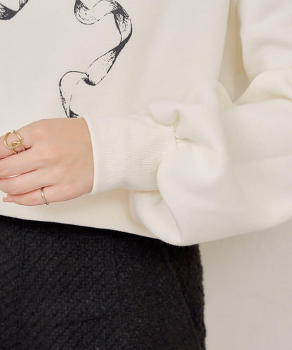 【RMAF】蝴蝶結印花短款衛衣