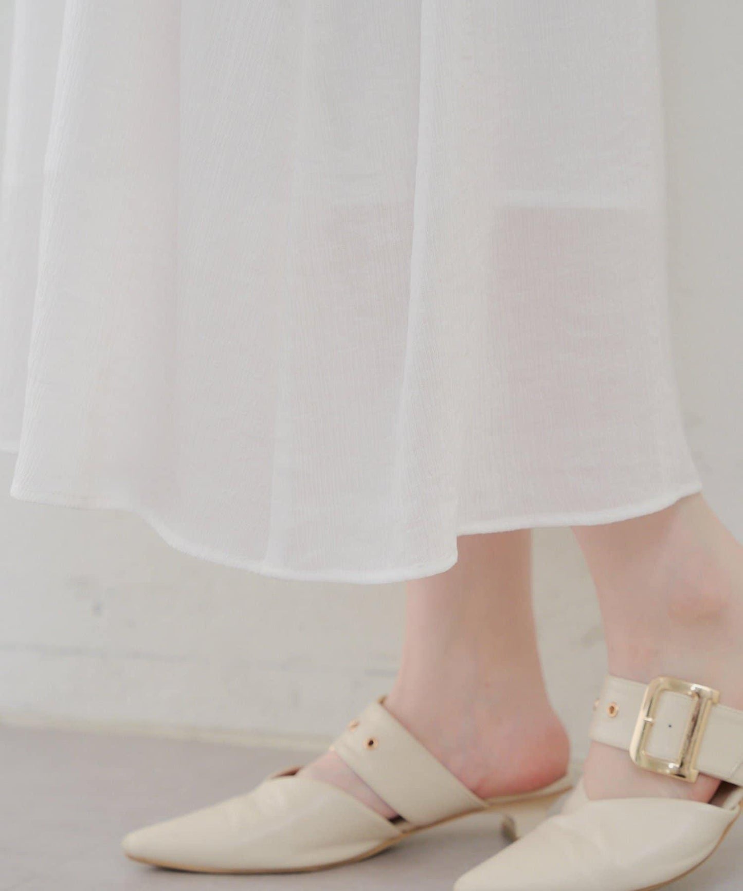 2WAY荷葉邊短裙連衣裙