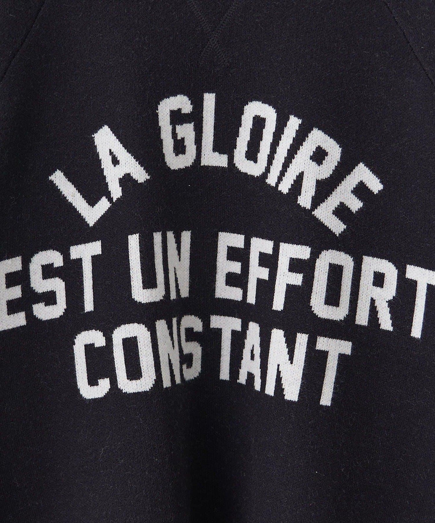 拼色LOGO衛衣風針織套頭衫