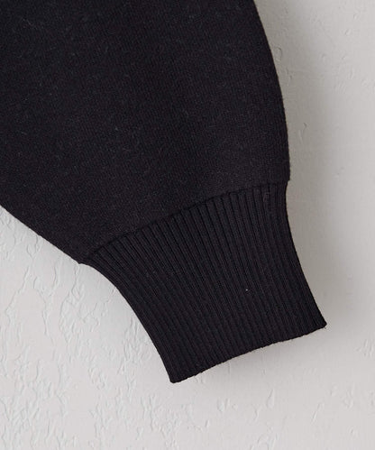 拼色LOGO衛衣風針織套頭衫