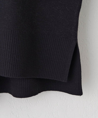 拼色LOGO衛衣風針織套頭衫