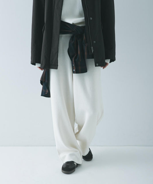 棉羊絨寬鬆針織褲