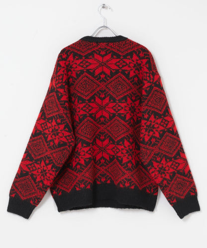 北歐風針織套頭衫