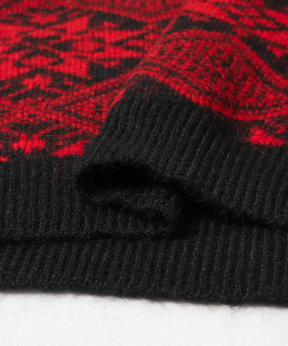 北歐風針織套頭衫