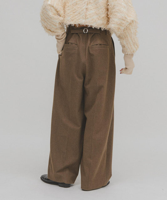 羊毛感拉絨長褲