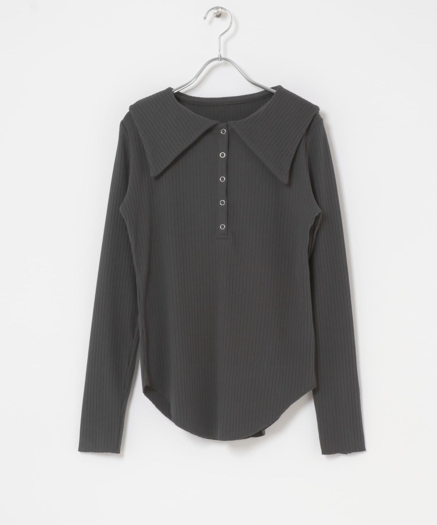 水手領羅紋針織上衣