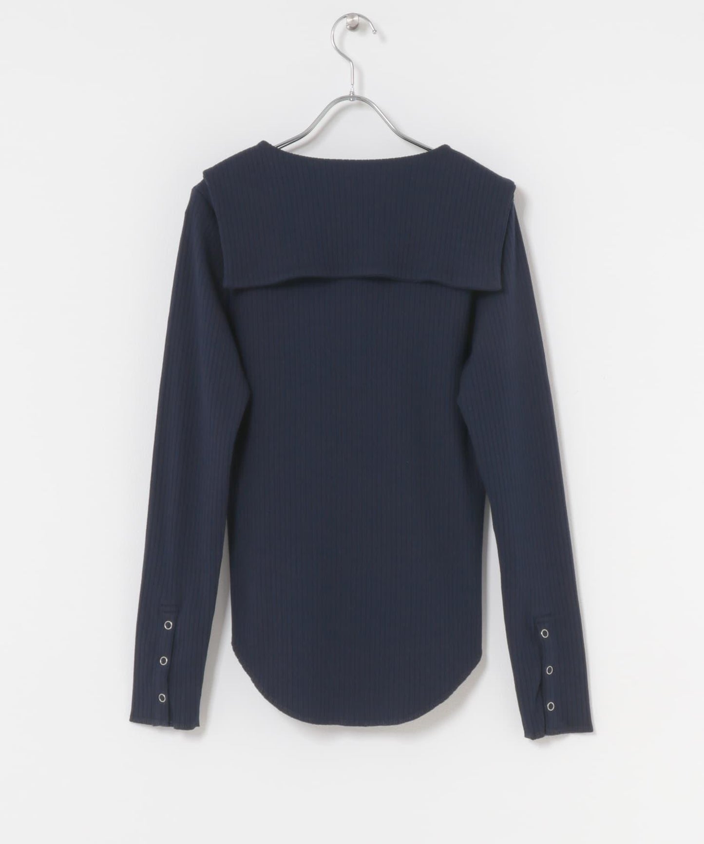 水手領羅紋針織上衣