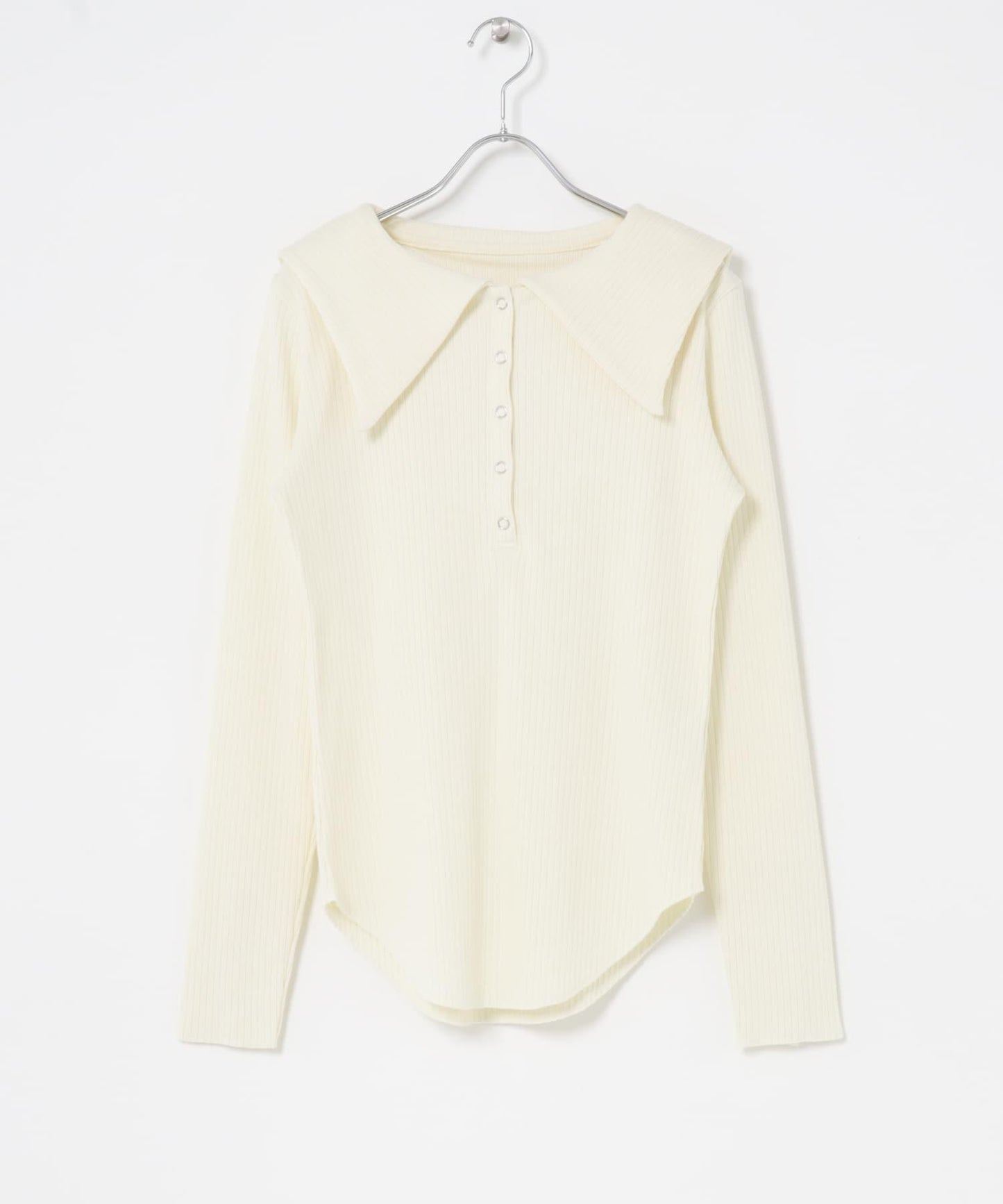 水手領羅紋針織上衣