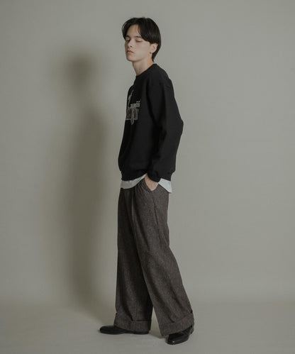 狗狗圖案圓領衛衣