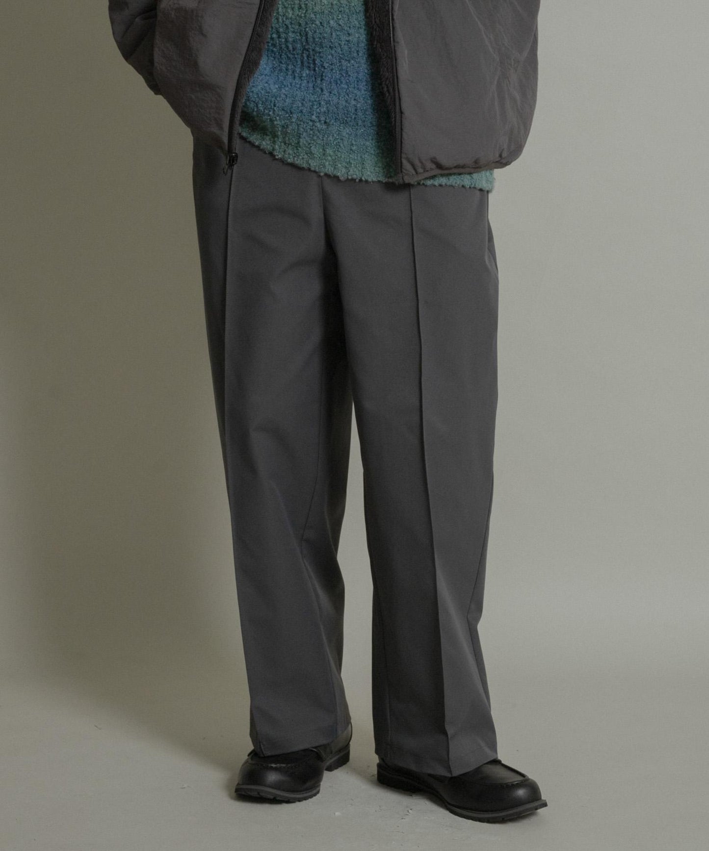 壓褶寬鬆西裝褲