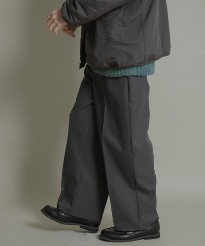 壓褶寬鬆西裝褲