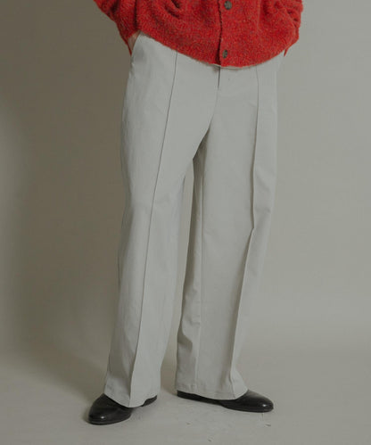 壓褶寬鬆西裝褲