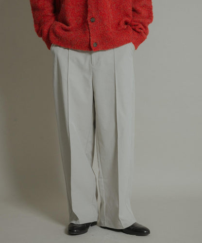 壓褶寬鬆西裝褲