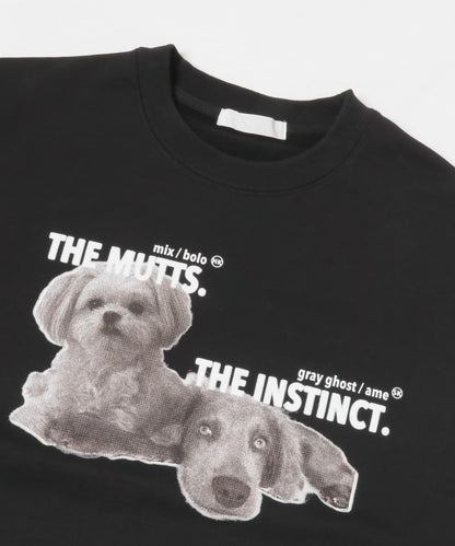 狗狗圖案圓領衛衣