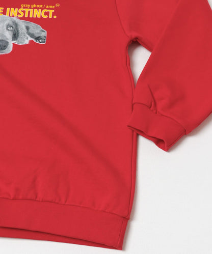 狗狗圖案圓領衛衣