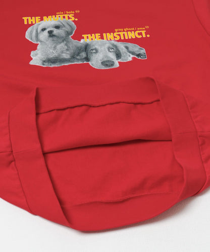 狗狗圖案圓領衛衣