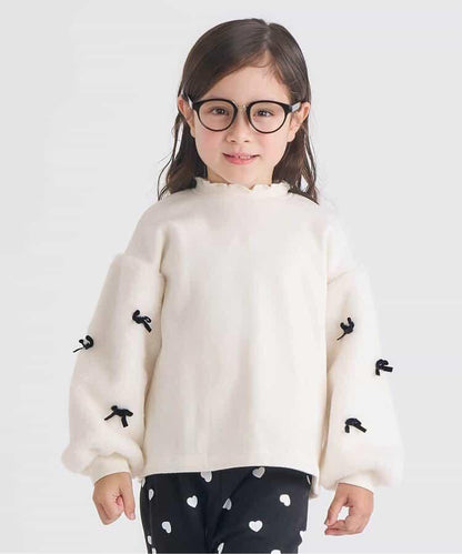 內襯搖粒絨蝴蝶結衛衣