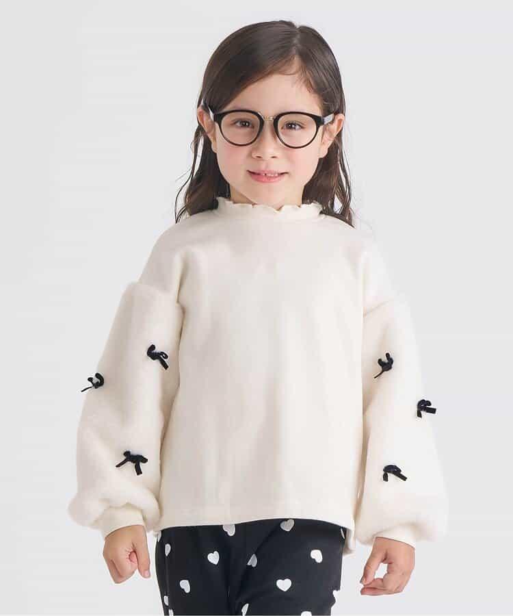 內襯搖粒絨蝴蝶結衛衣