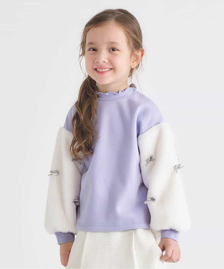 內襯搖粒絨蝴蝶結衛衣