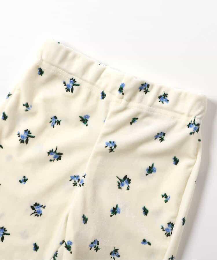 天鵝絨荷葉邊打底褲 10分長度