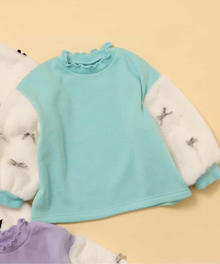 內襯搖粒絨蝴蝶結衛衣