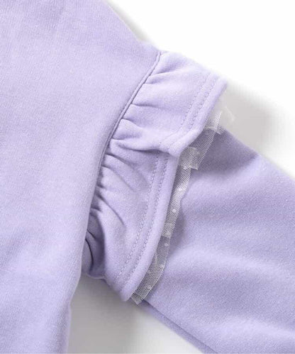 內襯絨毛荷葉邊連衣裙