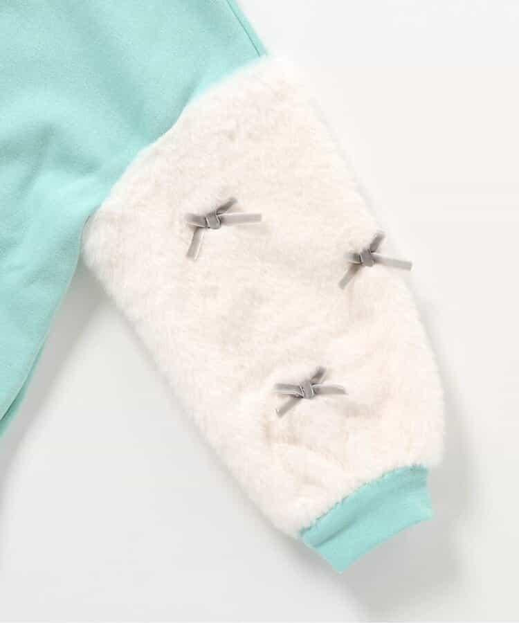 內襯搖粒絨蝴蝶結衛衣