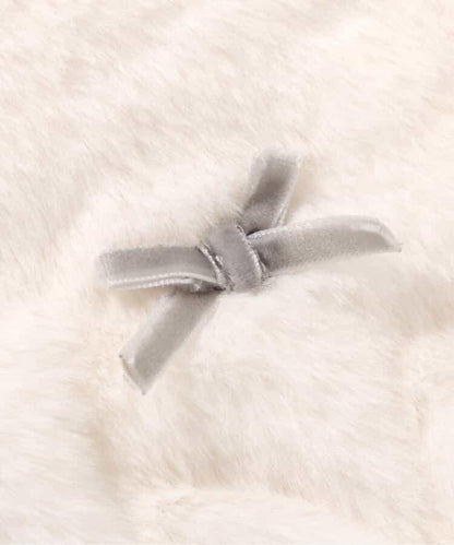 內襯搖粒絨蝴蝶結衛衣