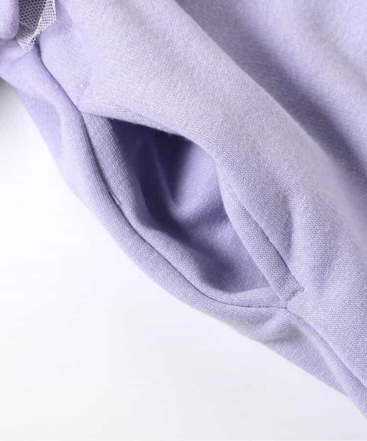 內襯絨毛荷葉邊連衣裙