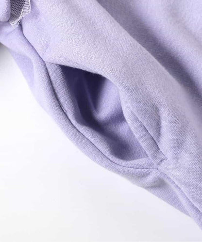 內襯絨毛荷葉邊連衣裙