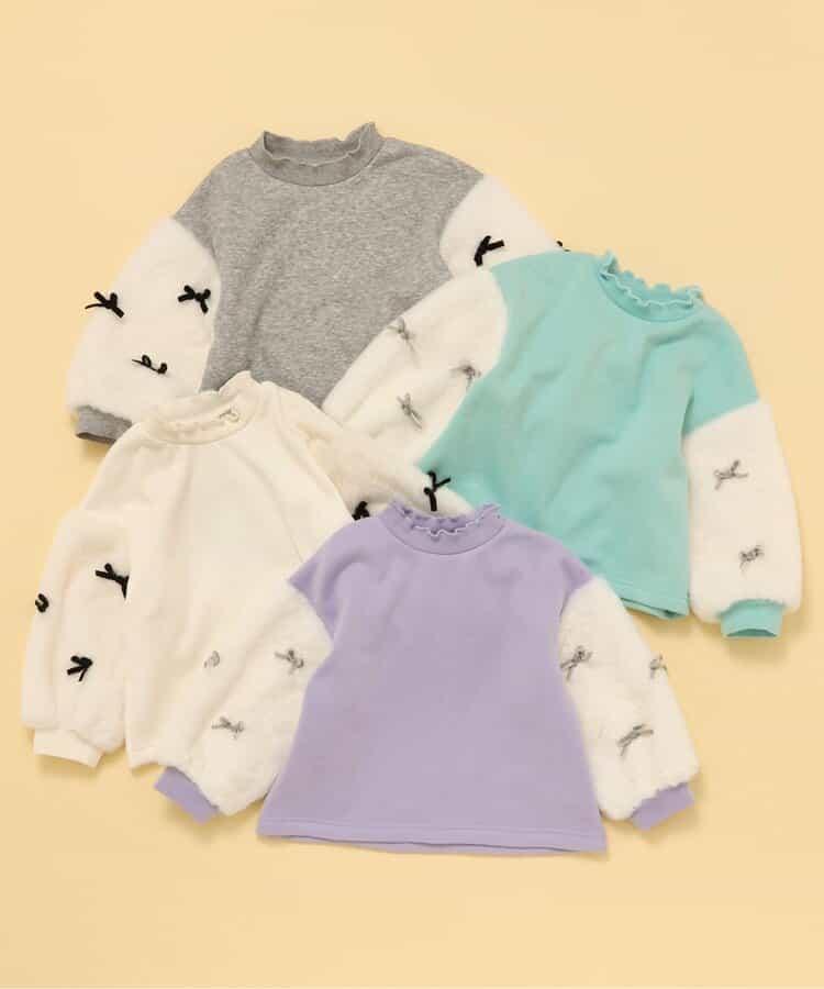 內襯搖粒絨蝴蝶結衛衣