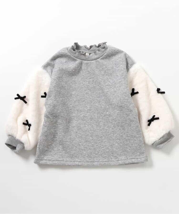 內襯搖粒絨蝴蝶結衛衣